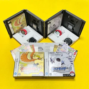 Lot 2 Pokemon Heart Gold & Soul Silver Nintendo DS Japan w/Pokewalker Box Tested - Picture 1 of 18