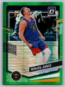 Nikola Jokic 2023-24 Panini Donruss Optic Green Hyper #19 Denver Nuggets - Picture 1 of 2