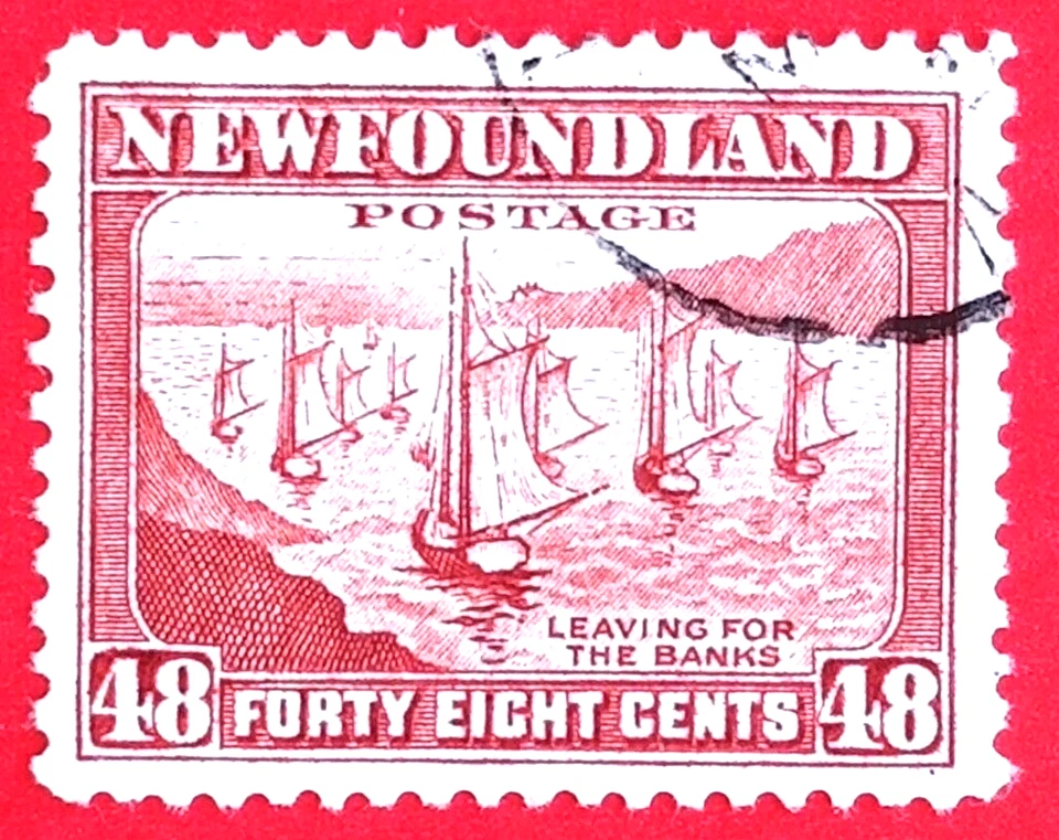 Canada Newfoundland #266 Perf 12.5 Waterlow & Sons Printing - Fishing Fleet Used - Image 1 of 1