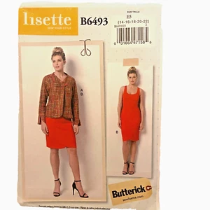 #B6493 Butterick Misses Jacket and Skirt Sewing Pattern Size 14-22 - Picture 1 of 4