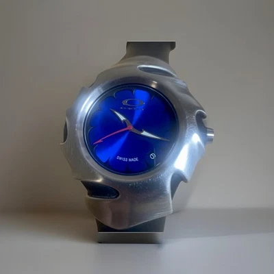 Oakley Blade 2 Swiss Watch Blue Dial, Stainless Steel, 10 Bar, Vintage Y2K Drip - Image 1 of 4