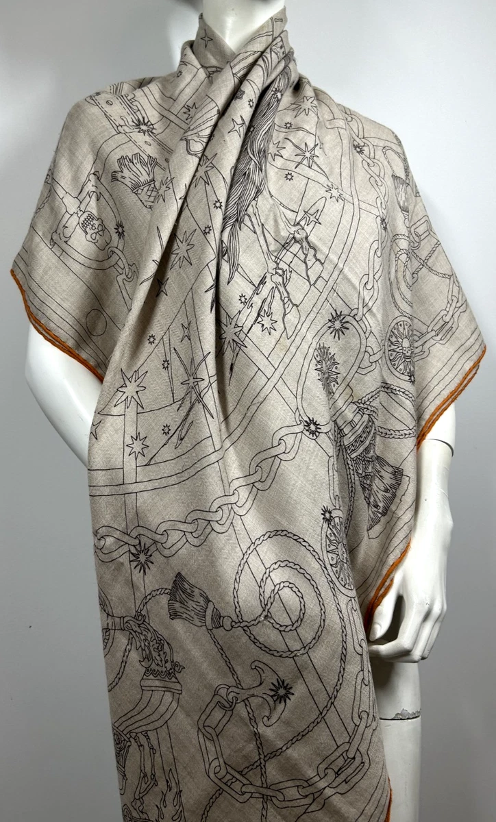 Hermes Cashmere Silk Shawl for sale | eBay
