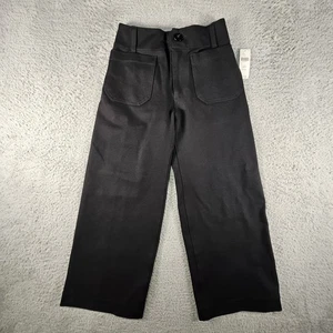 Maeve Anthropologie Colette Cropped Pants Womens 24 Petite Wide Leg Preppy Boho - Picture 1 of 16