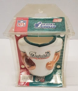 Miami Dolphins Jersey Koozie Beer Holder Cooler NFL Football Vintage Authentic - Foto 1 di 4