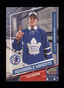 2017 UD NATIONAL HOCKEY CARD DAY AMERICA MEMORABLE MOMENTS USA16 AUSTON MATTHEWS - Picture 1 of 2