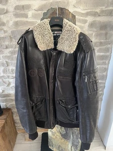 Camp David Jacke Leder Herren Gr. 56 Braun - Bild 1 von 3