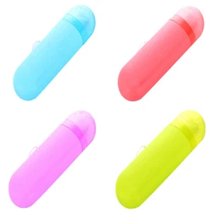 Candy color Portable Accessories Toothpaste Toothbrush Holder Bathroom Travel - Picture 1 of 14