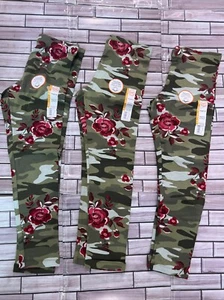 Wonder Nation leggings girls M lot of 3 jeggings came rose cotton tough NWT - Picture 1 of 4