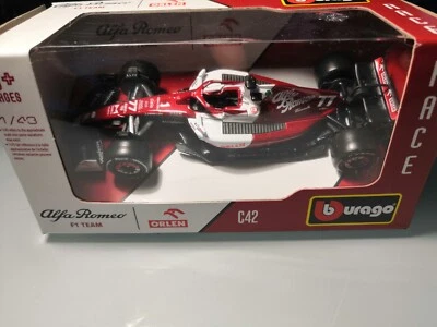 Alfaromeo c42 f1-2022 G.P.Bahrain,Valtteri Bottas #77. scala1/43, della Bburago. - Immagine 1 di 4