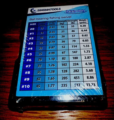 SINGMA-Heavy Duty Stainless Steel Fishing Swivel Ball Bearing Size #8-20 pcs-NEW - Image 1 of 4