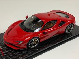 1/18 MR Collection Ferrari SF90 Stradale Rosso Corsa Met limited 25 pcs Carbon