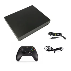 XBOX ONE X KONSOLE Schwarz 1TB FESTPLATTE Modell 1818 mit Kabeln + original Cont - Bild 1 von 4