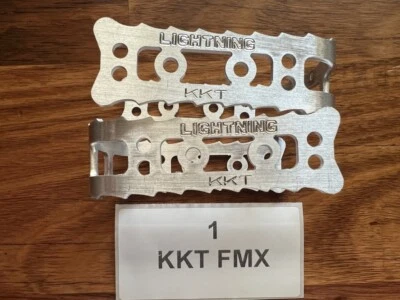 KKT FMX Lightning Pedal Cage - Raw Alloy - old school bmx - Image 1 of 2