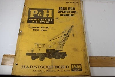 P&H Model 215-TC Truck Crane Operators Manual - Image 1 of 4