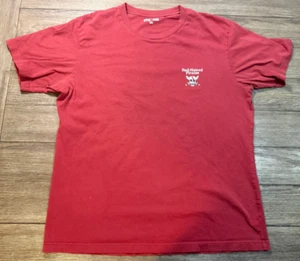 One Piece Anime Uniqlo Shirt Mens XL Burgundy Manga Red Haired Pirates - Picture 1 of 8