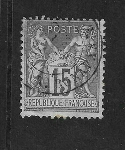 FRANCE 1876 - SAGE Type 2 - 15c - Slate Lilac - SG233 Fine used - Picture 1 of 1