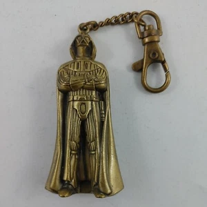 Vintage Darth Vader Pewter Keychain 1995 Lucasfilm Gold Color Star Wars 3in b67 - Picture 1 of 6