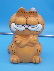 GARFIELD 6" BANCO DE MONEDAS DE CERÁMICA TIRA CÓMICA JIM DAVIS DIBUJOS ANIMADOS (JPC-7) - Imagen 1 de 6