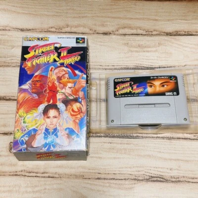 Super Famicom Street Fighter II 2 Turbo SFC SNES Nintendo Japan w/Box NTSC-J - Image 1 of 4