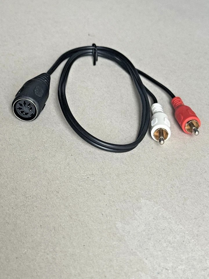 AUX Adapter für B&O Bang und Olufsen Din Kupplung 7 polig auf 2 x Chinch Stecker - Bild 1 von 1