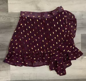 Unique Vintage Smak Parlour Burgundy Leopard Print Wild Thing Wrap, Small - Picture 1 of 4