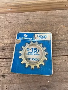 1 NOS SHIMANO DURA ACE 15T GOLD Finish Bike Sprocket *4-15t - Picture 1 of 2