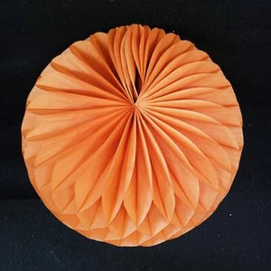 Calabaza de papel panal de colección 7 altos 10 diámetros otoño día pavo Halloween - Imagen 1 de 6