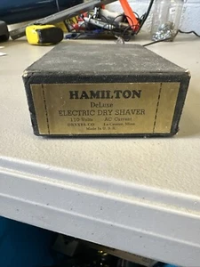 Raro rasoio elettrico Hamilton a secco vintage militare funzionante con scatola originale LA - Foto 1 di 9