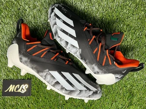 Adidas Adizero 11.0 Miami Hurricanes PE Football Cleats (GY5670) Men's Sz 12 - Picture 1 of 8