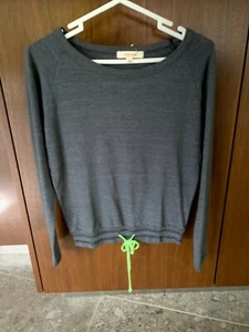 Solow D String Raglan Pull Over Long Sleeve Sweat Shirt Size:XSmall - Picture 1 of 9