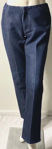 Pantalones de mezclilla Gap tiro medio pierna recta azul talla 10 con acento brillante - Imagen 1 de 8