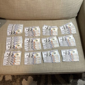 60 PCs Prop Play Money For Theater Or To Prank Your Friends 100 Dollar Bills New - Picture 1 of 13
