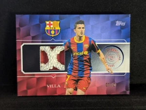 David Villa /10 Goal Net Relic Topps Barcelona 125 Years Anniversary - RARE - Bild 1 von 2