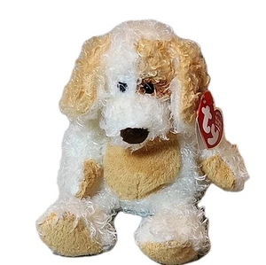 Rare Vintage 2004 Ty Beanie Baby Diggs the scruffy white & tan Dog 7" Retired - Picture 1 of 5