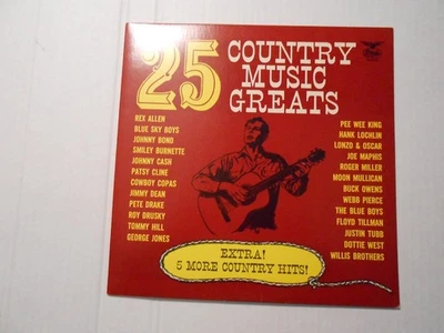 25 COUNTRY MUSIC GREATS LP 1966 Johnny Cash/Buck Owens/George Jones/Pasty Cline - Image 1 of 4