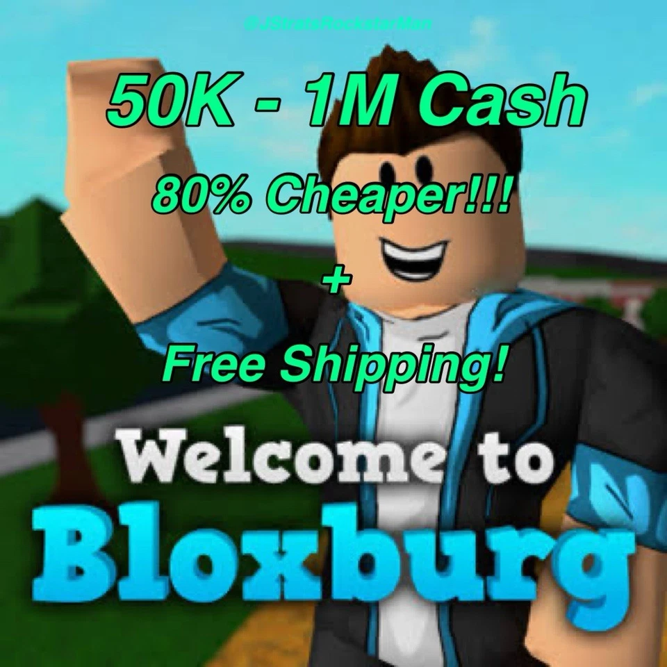 ROBLOX Welcome To Bloxburg CASH💵💰 CHEAPEST ON EBAY, QUICK DELIVERY! ⚡️