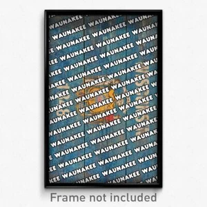 Póster de Waunakee Wisconsin (estampado de ciudad de recuerdo de WI de 11x17) - Imagen 1 de 1