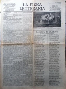 La Fiera Letteraria del 26 Dicembre 1926 De Roberto San Francesco Lipparini Duce - Foto 1 di 3