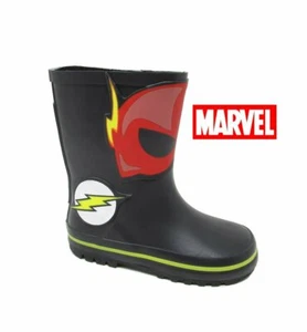 Childrens Boys Marvel The Flash Superhero Wellington Boots Wellies Rain Snow - Picture 1 of 3