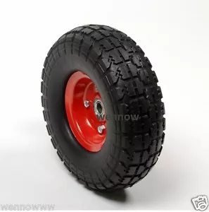Pneumatico piatto libero 2 x10"" per carrello pneumatico camion a mano con cuscinetto ID 5/8"" riempito con schiuma - Foto 1 di 5