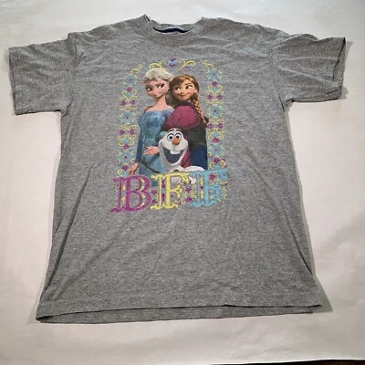 Camiseta Frozen Elsa And Anna BFF Gris Gráfico Niña’s Talla XL Foto 1 de 4