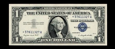 STAR 1957-A $1 Silver Certificate Uncirculated - Image 1 of 2