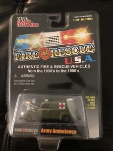 Racing Champions Fire Rescue USA Army Ambulance, Limited Edition, 1/64 NIB - Picture 1 of 3