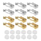 24Pcs DIY Earrings Converter With Comfort Earring Pads Turn Pierced Into Clip-On
