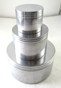 Herb & Tobacco GRINDERS 4 piece EXTRA LARGE 3/34", MEDIUM, SMALL ( FOR 3 items) - Picture 1 of 6