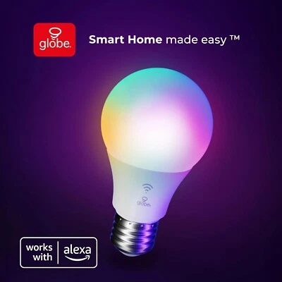 "6 pack" Globe Smart Bulb Works With Alexa 800 Lumens, 60W, Color Adjustable - Image 1 of 4