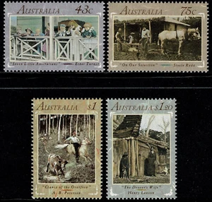 Australia 1991 - Australia Literary Legends Of The 1890's Set Of 4 , MUH - Picture 1 of 1