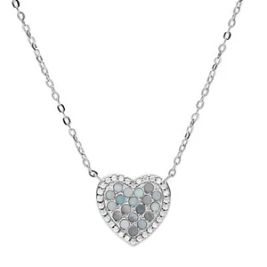 Collana Donna FOSSIL MOP JFS00570040 Argento 925% Cuore - Foto 1 di 2