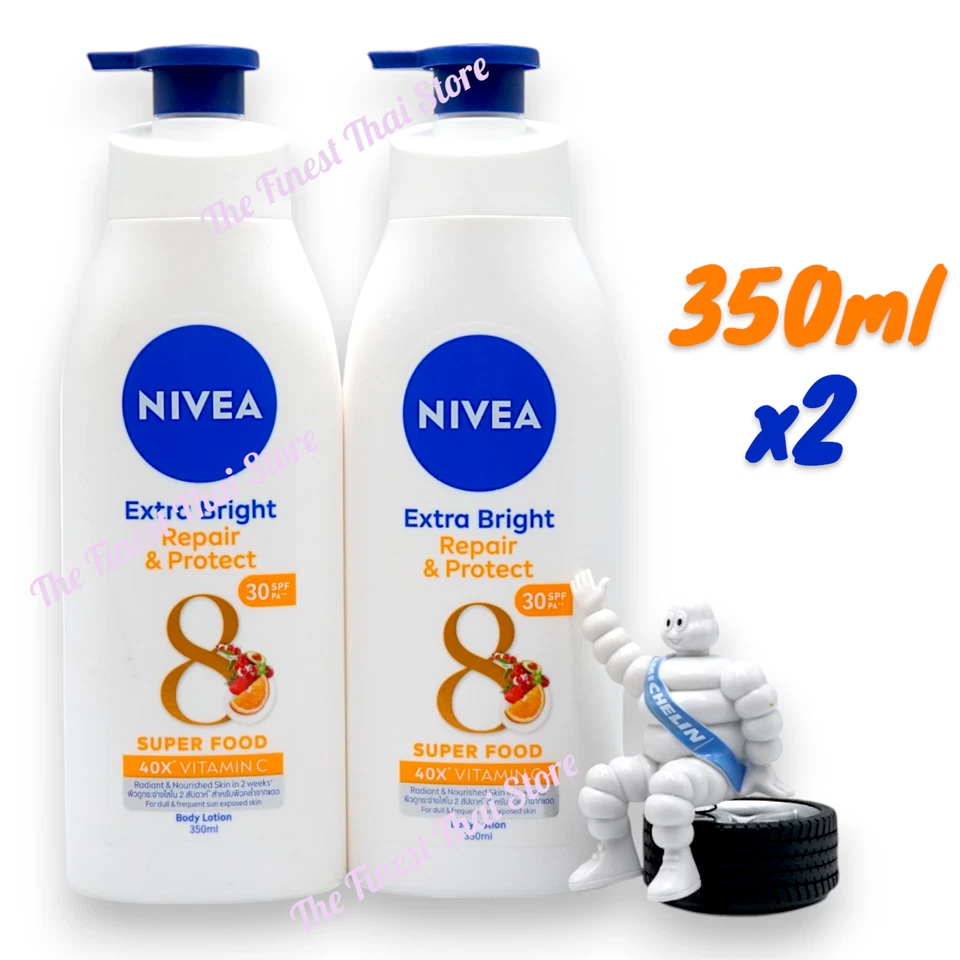 Nivea Extra Bright Repair & Protect SPF30 Body Lotion 350mlundle of 2 pieces - Image 1 of 1
