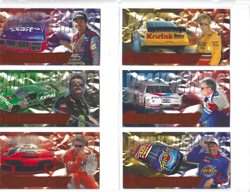 1995 Optima XL RED HOT PARALLEL--#17 Robert Pressley--ONE CARD ONLY! - Image 1 of 4